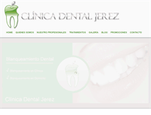 Tablet Screenshot of clinicadentaljerez.net